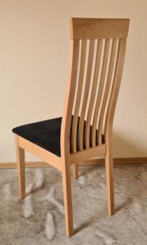 Preview: Stuhl HELENA Buche Natur lackiert / Nabucco Schwarz